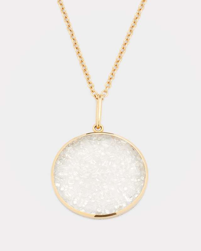 Core Kaleidoscope Shaker Pendant Necklace with Diamonds
